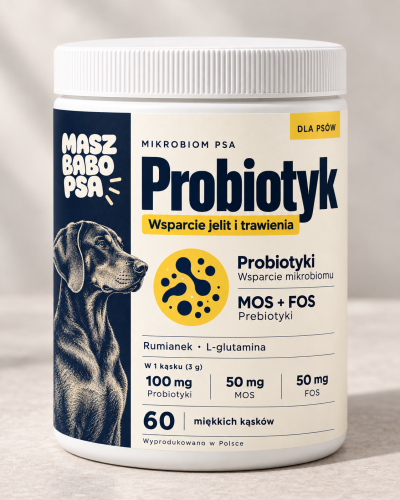 Ivory Probiotic Jar with Navy Dog Spine.png